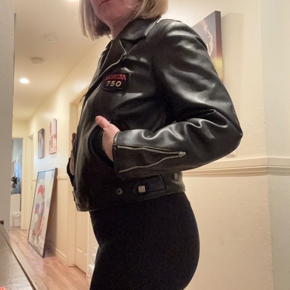 Vintage Lord James (made in Japan) Faux Leather Jacket Size M women's - Picture 2 of 12